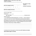 Affidavit In Support New York Supreme Court Printable Pdf Download