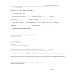 Affidavit Of Citizenship California Free Download