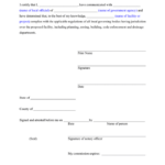 Affidavit Of Compliance With Local Regulations In Word And Pdf Formats