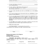 Affidavit Of Parental Travel Consent For Minor