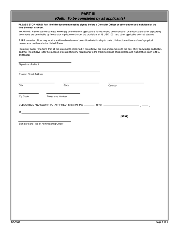 Affidavit Of Physical Presence Or Residence Parentage And Support Free