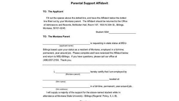 Affidavit Of Support Sample Letter For Immigration Master Of Template 