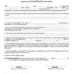 Affidavit Support And ConsentParental Travel BPermitb Philippine Bb