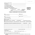 Arizona Child Support Doc Template PdfFiller