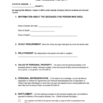 Fill Edit And Print Small Estate Affidavit For Estates Not More Than