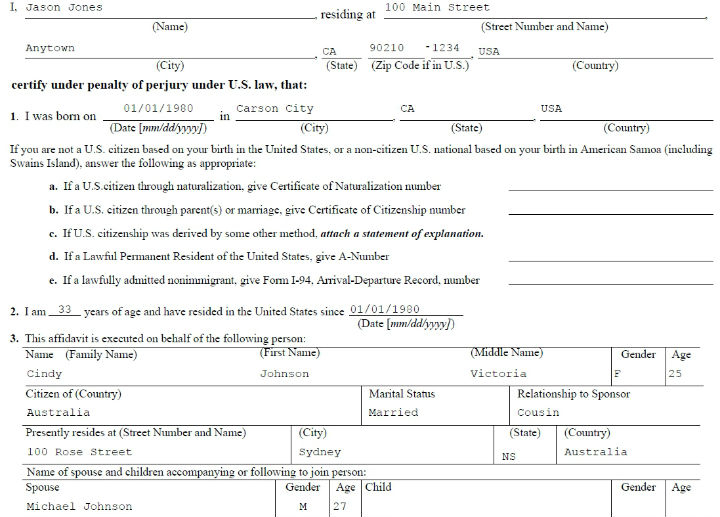 FORM 1 134 AFFIDAVIT OF SUPPORT DOWNLOAD