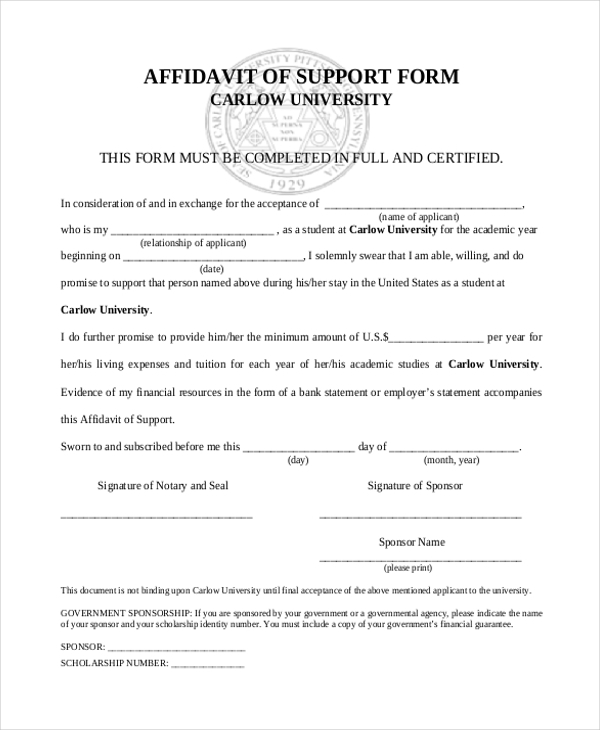 FREE 12 Sample General Affidavit Forms In PDF Word Excel