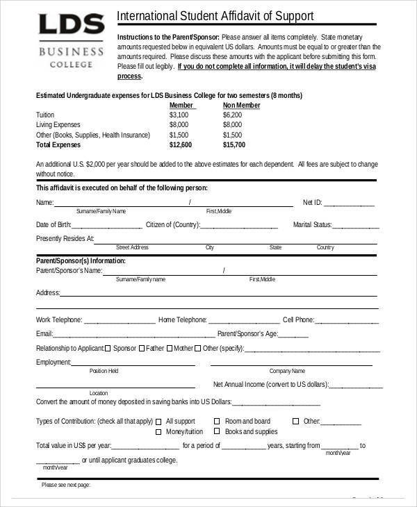 FREE 28 Sample Affidavit Forms In PDF