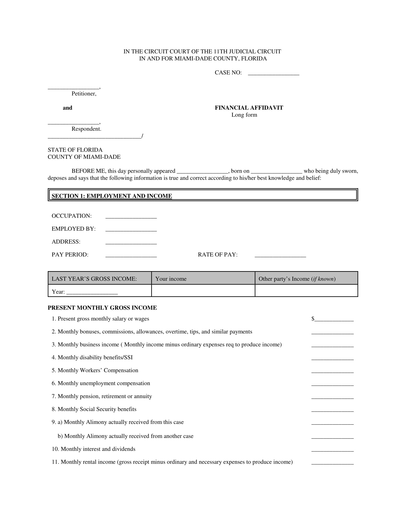 FREE 30 Affidavit Forms In PDF Ms Word Excel
