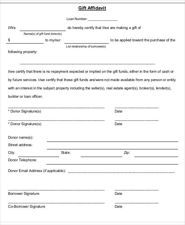 FREE 32 Affidavit Forms In PDF