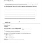 FREE 7 Sample Blank Affidavit Forms In PDF