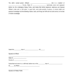 Free General Affidavit Form 13 Facts About Free General Affidavit Form
