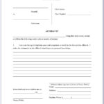 Free General Affidavit Form Australia