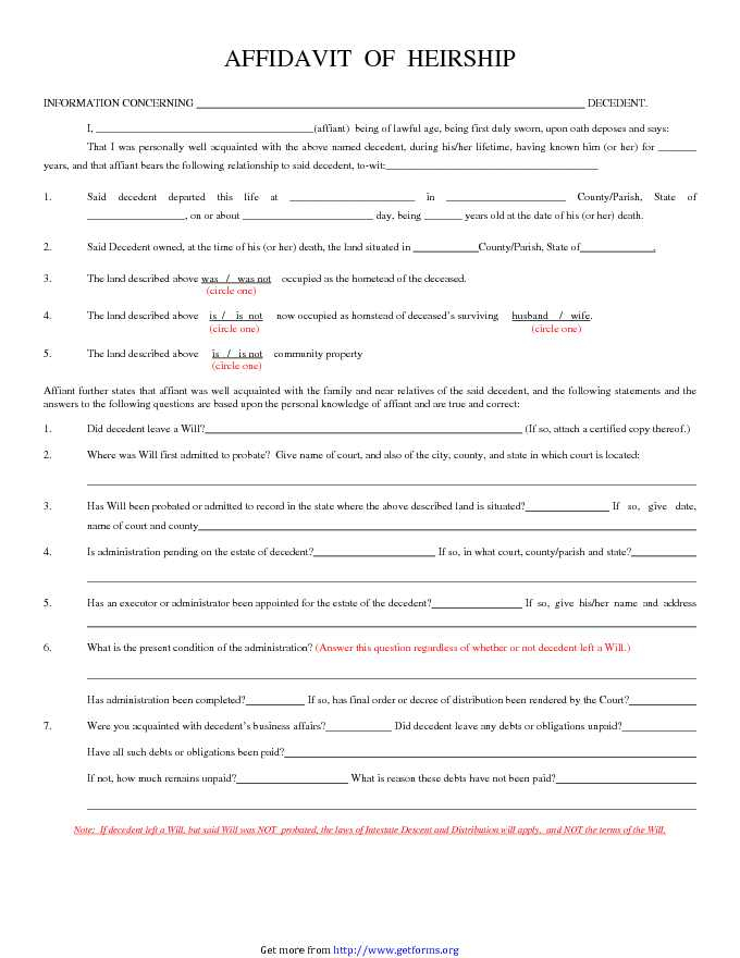 General Affidavit 3 Download Affidavit Form For Free PDF Or Word