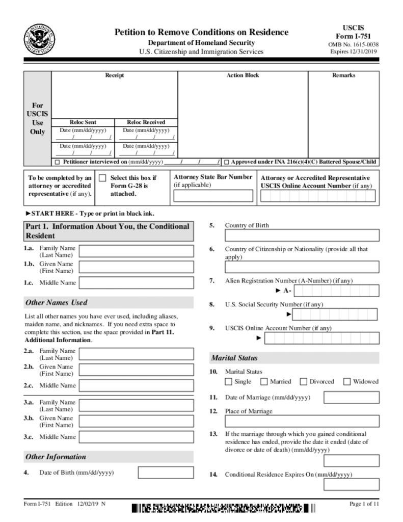 I 751 Affidavit Sample Fill Online Printable Fillable Blank I 751 