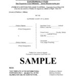 Illinois Supreme Court Sample Template For Preparing A Sample