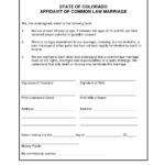 Marriage Affidavit Template Free Printable Documents