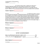 Pennsylvania Self Proving Affidavit Form EForms