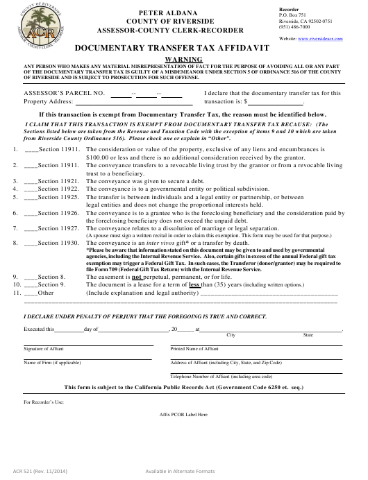 San Francisco Assessor Recorder Forms