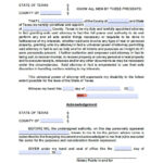 Texas General Financial Power Of Attorney Form Power Of Attorney