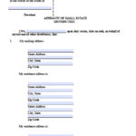 Wyoming Small Estate Affidavit Affidavit Forms