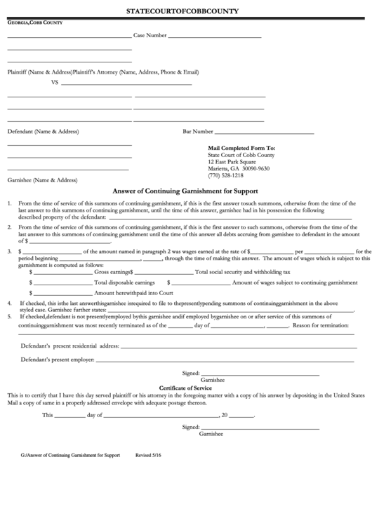 108 Georgia Court Forms And Templates Free To Download In PDF