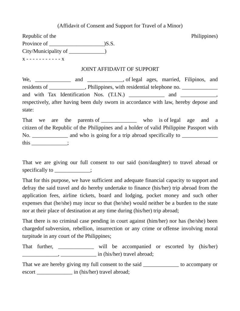 9 Affidavit Of Consent Examples PDF Examples