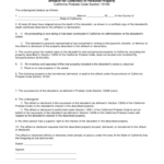 Affidavit For Collection Of Personal Property California Free Download