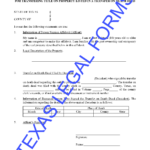 Affidavit Of Death Texas Legal Forms By David Goodhart PLLC