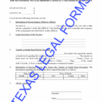 Affidavit Of Death Texas Legal Forms By David Goodhart PLLC