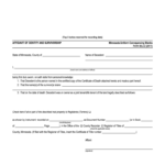 Affidavit Of Survivorship Mn Fill Online Printable Fillable Blank