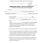 Arkansas Small Estate Affidavit Power Of Attorney Form Arkansas Estates