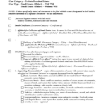 Checklist Of Requirements To File An Affidavit For Collection Of Small