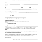 Child Support Direct Deposit Form Florida Fill Online Printable