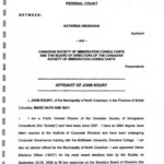 Federal Court Affidavit Form Canada Free Download