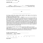 Fillable Affidavit Of Subscribing Witnesses Printable Pdf Download