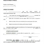 FREE 8 Witness Affidavit Form Samples In PDF MS Word
