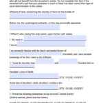 Free Maryland Affidavit Of Heirship Form PDF Word