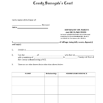 Free New Jersey Small Estate Affidavit Form Affidavit Of Assets And