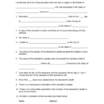 Free Small Estate Affidavit Forms PDF Word EForms