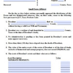 Free Texas Small Estate Affidavit Form Small Estate Affidavit Form