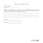 General Affidavit Texas Legal Forms Texas County Form