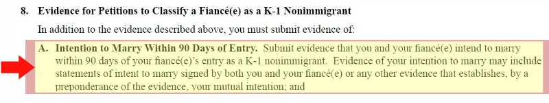 I 129F Evidence Of Intent To Marry Visa Tutor
