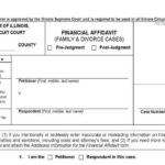 Illinois Law Requires You To File A Financial Affidavit In Divorce And
