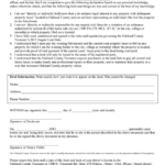 Land Sale Registration Affidavit In Word And Pdf Formats