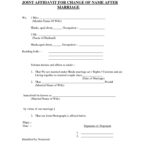 Marriage Affidavit Template Free Printable Documents