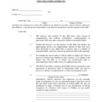 Non Collusion Affidavit 13 Free Templates In PDF Word Excel Download