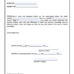 Sample Of Affidavit Form Free General Affidavit Template