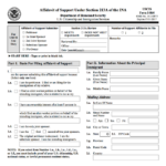 USCIS Form I 864 Affidavit Of Support Immigrants And State Courts
