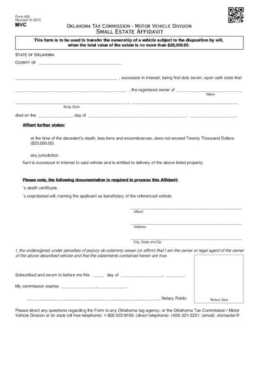 19 Small Estate Affidavit Free To Download In PDF
